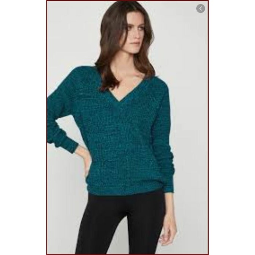 BCBGMaxazria women sweater cotton FOH5254930-363 082019 spruce sz S $178